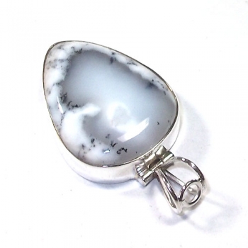 925 sterling silver fashion wear gemstone simple setting pendant